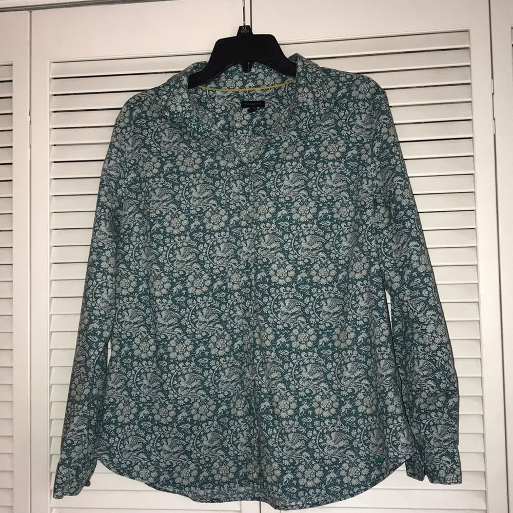Talbot Paisley button down Blouse